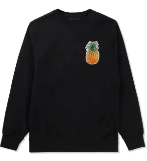 Pineapple Chest Logo Meme Crewneck Sweatshirt