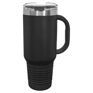 Polar Camel 40 oz. Travel Mug with Handle, Straw Included